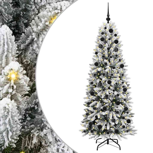 Kunstkerstboom Wit Pvc En Plastic En Staal En Pe