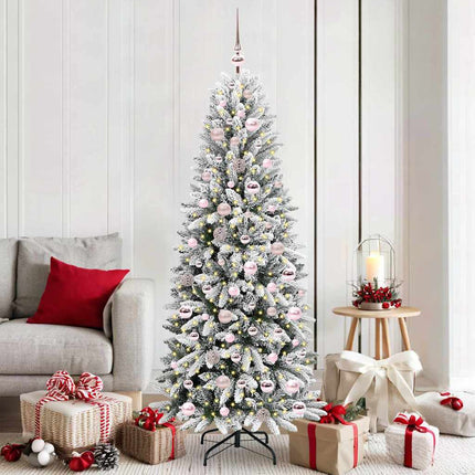 Kunstkerstboom Wit Pvc En Plastic En Staal En Pe