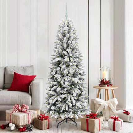 Kunstkerstboom Wit Pvc En Plastic En Staal En Pe