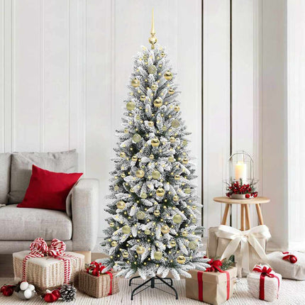 Kunstkerstboom Wit Pvc En Plastic En Staal En Pe