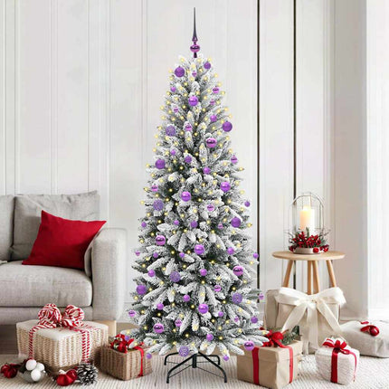 Kunstkerstboom Wit Pvc En Plastic En Staal En Pe