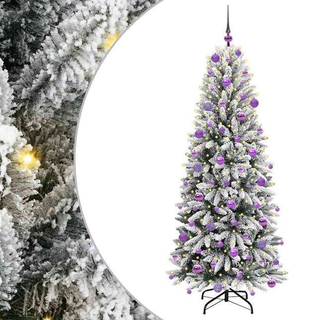 Kunstkerstboom Wit Pvc En Plastic En Staal En Pe