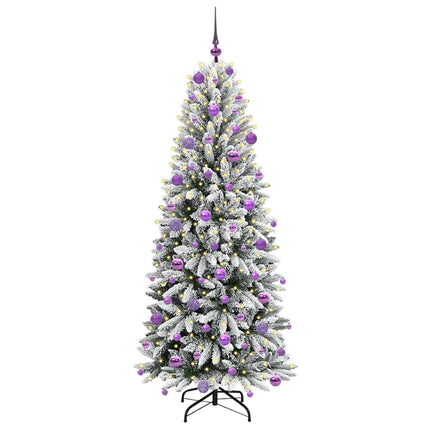 Kunstkerstboom Wit Pvc En Plastic En Staal En Pe