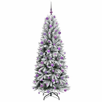 Kunstkerstboom Wit Pvc En Plastic En Staal En Pe