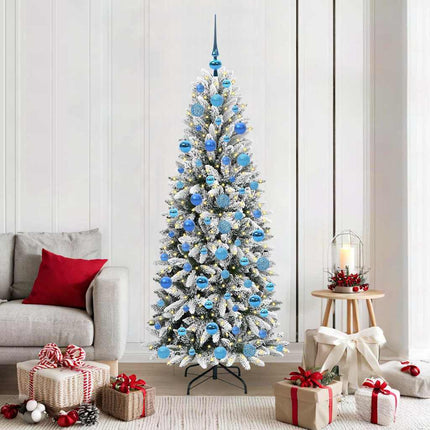 Kunstkerstboom Wit Pvc En Plastic En Staal En Pe