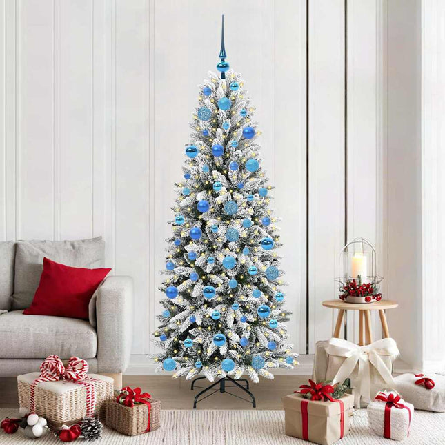 Kunstkerstboom Wit Pvc En Plastic En Staal En Pe