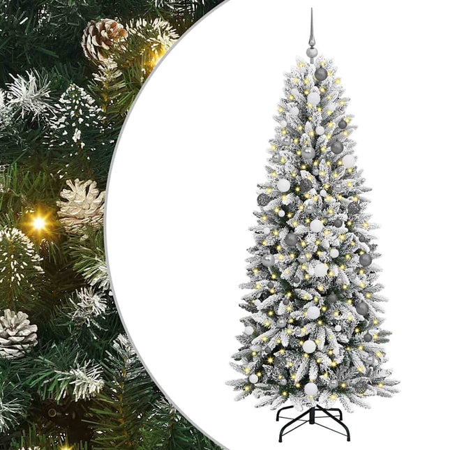 Kunstkerstboom Wit Pvc En Plastic En Staal En Pe