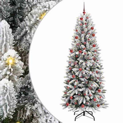 Kunstkerstboom Wit Pvc En Plastic En Staal En Pe