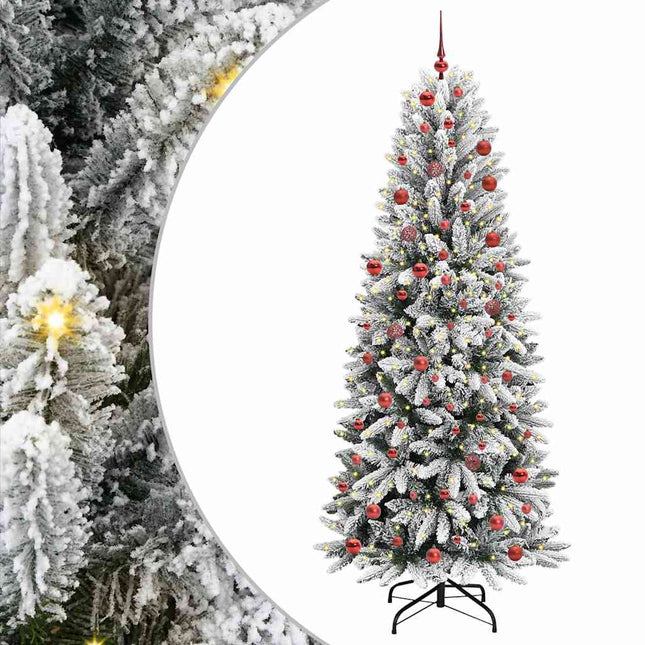 Kunstkerstboom Wit Pvc En Plastic En Staal En Pe