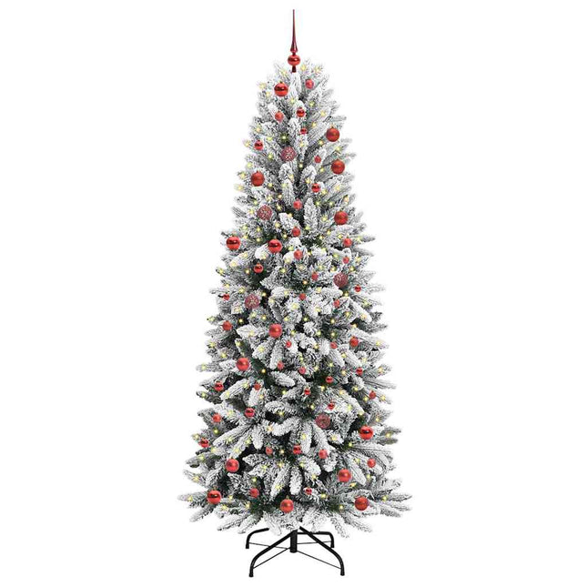 Kunstkerstboom Wit Pvc En Plastic En Staal En Pe
