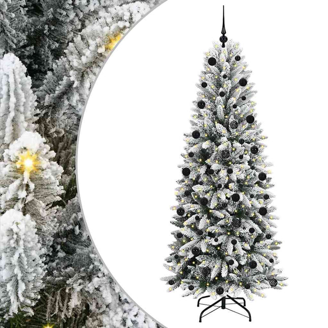 Kunstkerstboom Wit Pvc En Plastic En Staal En Pe