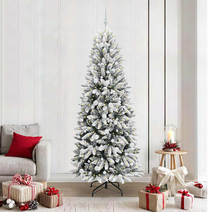 Kunstkerstboom Wit Pvc En Plastic En Staal En Pe