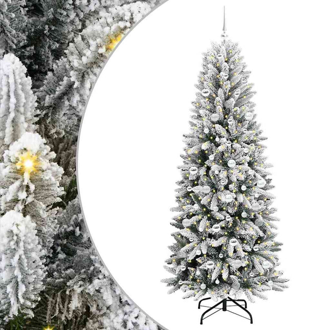 Kunstkerstboom Wit Pvc En Plastic En Staal En Pe