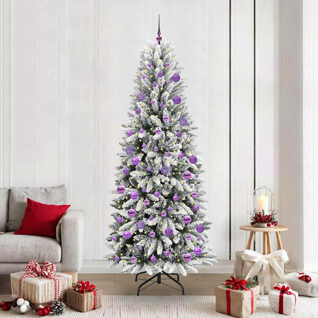 Kunstkerstboom Wit Pvc En Plastic En Staal En Pe