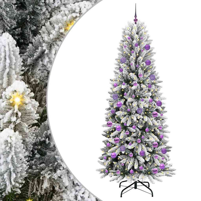 Kunstkerstboom Wit Pvc En Plastic En Staal En Pe