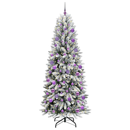 Kunstkerstboom Wit Pvc En Plastic En Staal En Pe