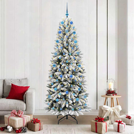 Kunstkerstboom Wit Pvc En Plastic En Staal En Pe