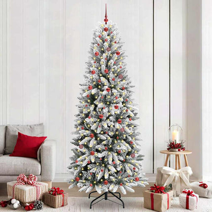 Kunstkerstboom Wit Pvc En Plastic En Staal En Pe