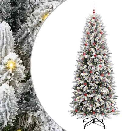Kunstkerstboom Wit Pvc En Plastic En Staal En Pe
