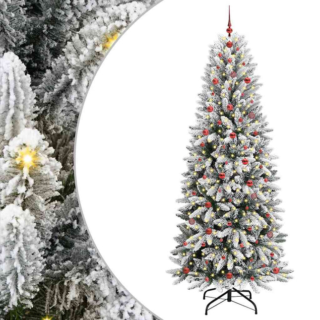 Kunstkerstboom Wit Pvc En Plastic En Staal En Pe