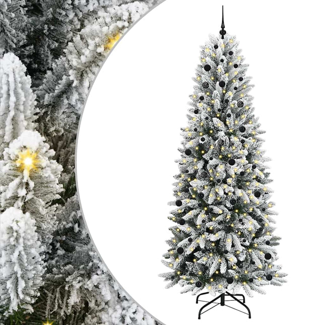 Kunstkerstboom Wit Pvc En Plastic En Staal En Pe