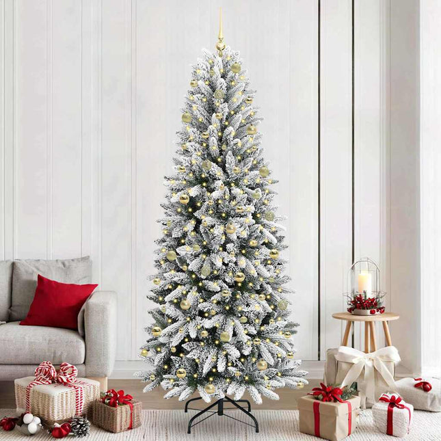 Kunstkerstboom Wit Pvc En Plastic En Staal En Pe