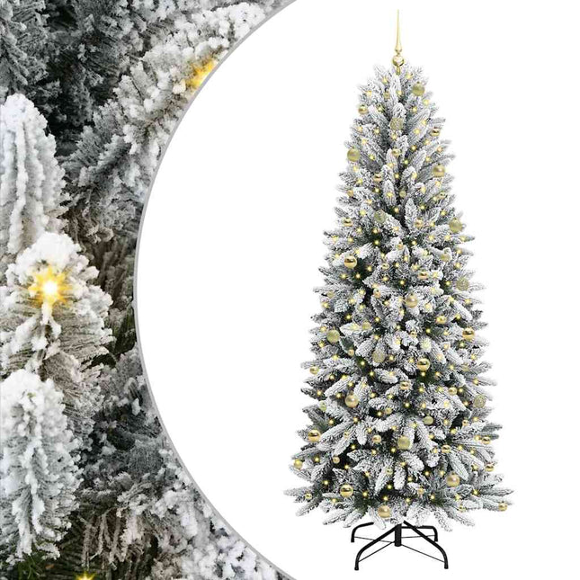 Kunstkerstboom Wit Pvc En Plastic En Staal En Pe