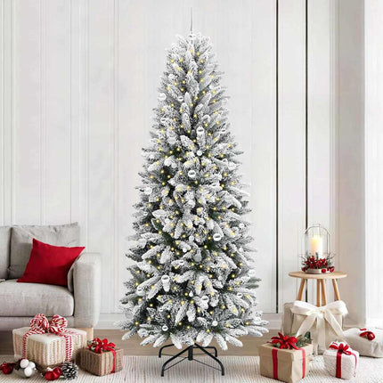 Kunstkerstboom Wit Pvc En Plastic En Staal En Pe