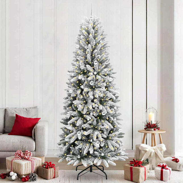 Kunstkerstboom Wit Pvc En Plastic En Staal En Pe