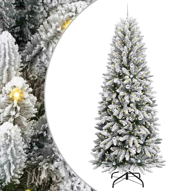 Kunstkerstboom Wit Pvc En Plastic En Staal En Pe
