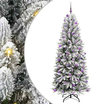 Kunstkerstboom Wit Pvc En Plastic En Staal En Pe