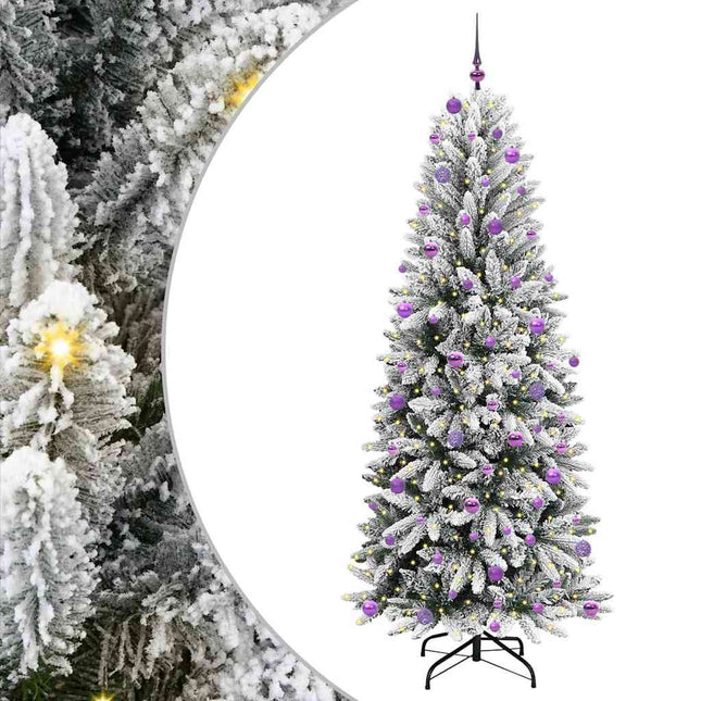 Kunstkerstboom Wit Pvc En Plastic En Staal En Pe