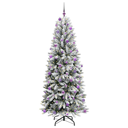 Kunstkerstboom Wit Pvc En Plastic En Staal En Pe