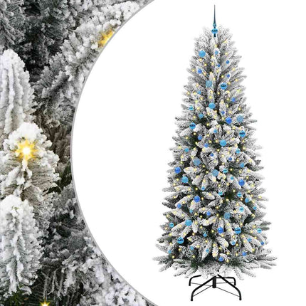 Kunstkerstboom Wit Pvc En Plastic En Staal En Pe