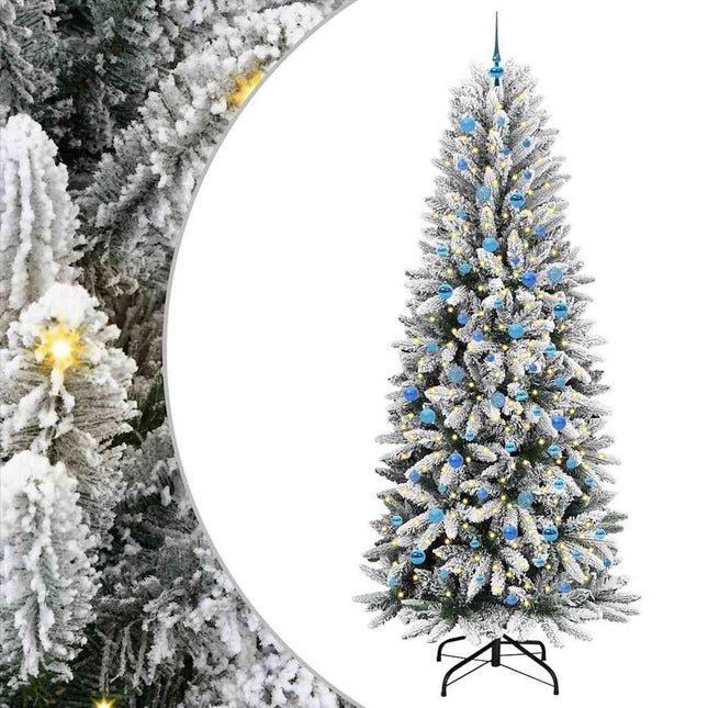 Kunstkerstboom Wit Pvc En Plastic En Staal En Pe