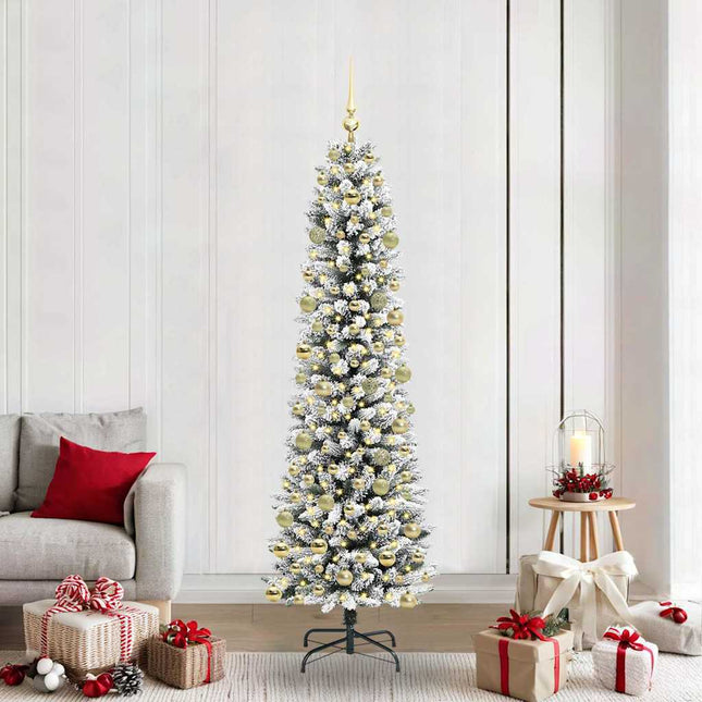 Kunstkerstboom Wit Pvc En Metaal En Plastic