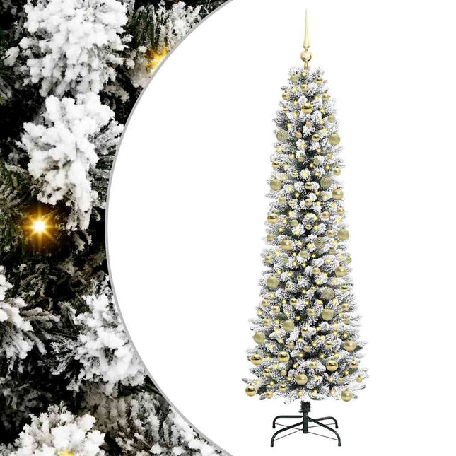 Kunstkerstboom Wit Pvc En Metaal En Plastic