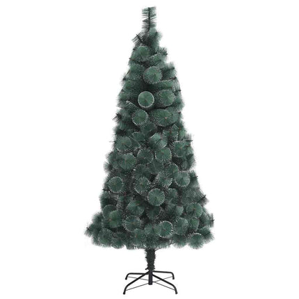 Kunstmatige Voorverlichte Kerstboom Met Bollen Set Groen