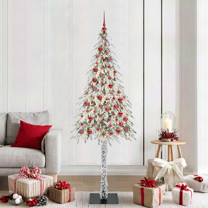 Kerstboom met 300 LED met standaard Wit 210 cm PE en staal