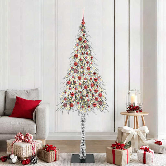 Kerstboom met 300 LED met standaard Wit 210 cm PE en staal