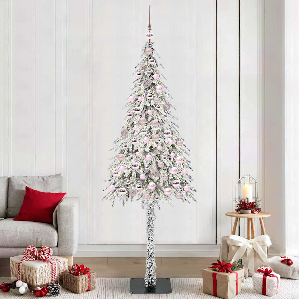 Kerstboom met 300 LED met standaard Wit 210 cm PE en staal