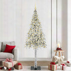210 cm / met leds &gouden ballen