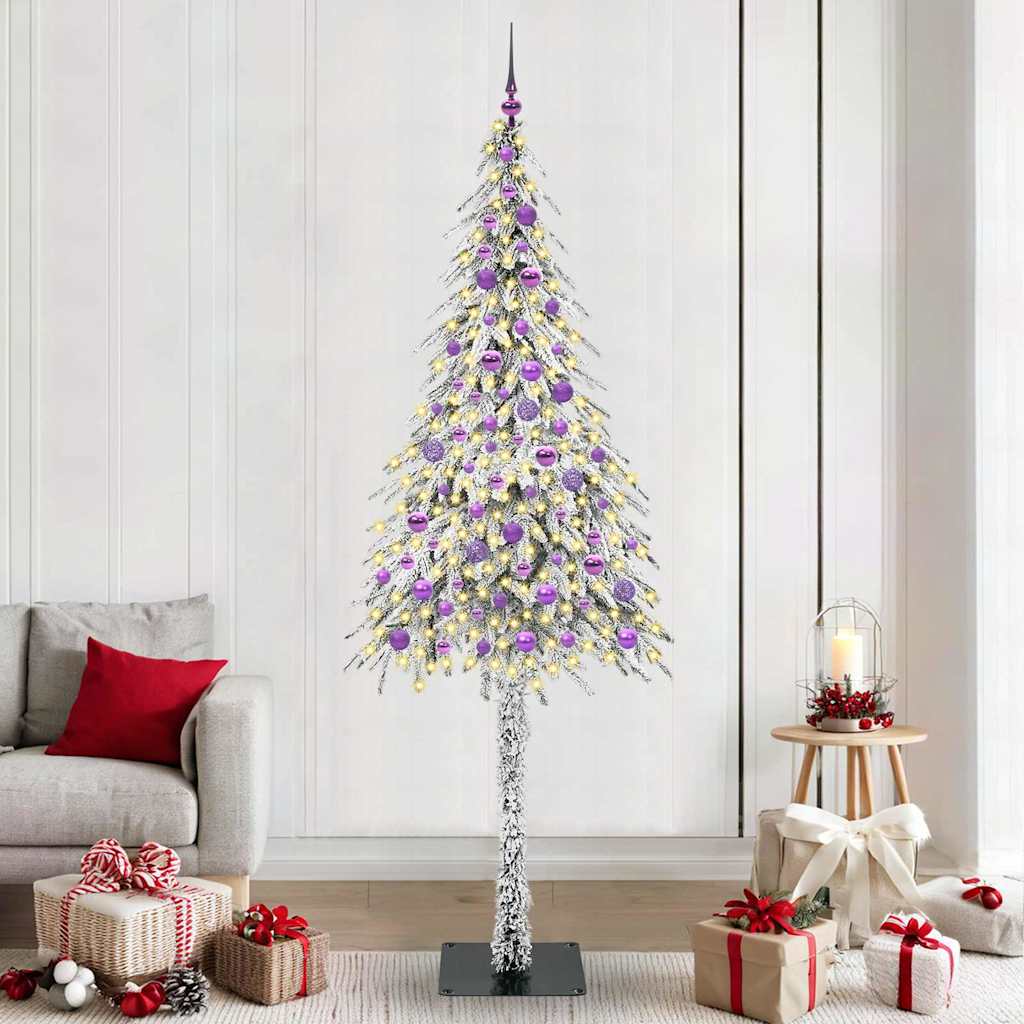 Kerstboom met 300 LED met standaard Wit 210 cm PE en staal
