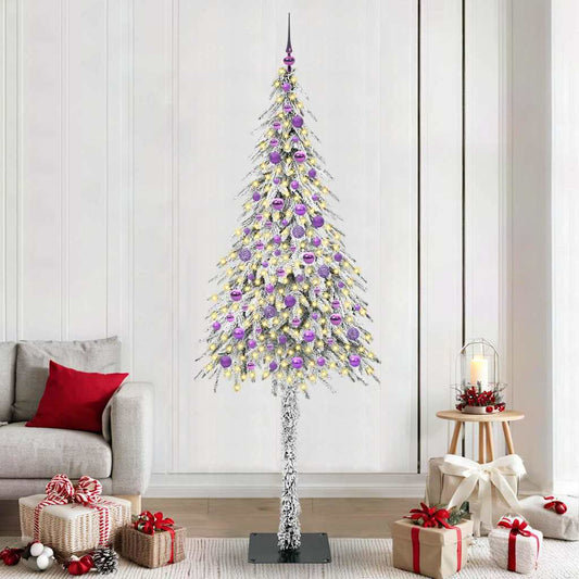 Kerstboom met 300 LED met standaard Wit 210 cm PE en staal