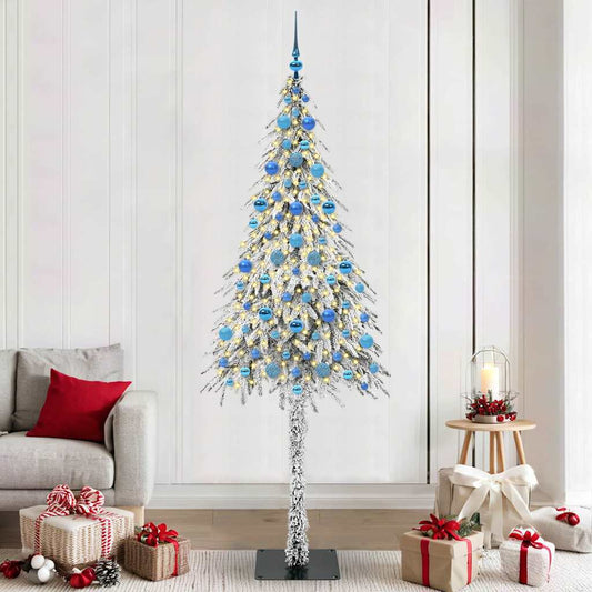 Kerstboom met 300 LED met standaard Wit 210 cm PE en staal