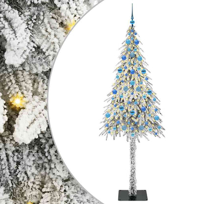 Kerstboom met 300 LED met standaard Wit 210 cm PE en staal