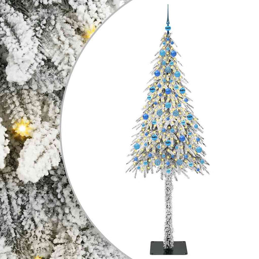Kerstboom met 300 LED met standaard Wit 210 cm PE en staal