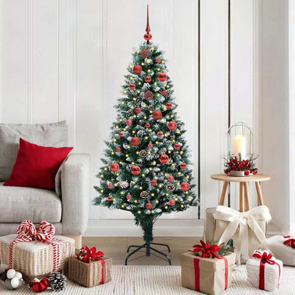 Kunstkerstboom Groen 150 Cm Pvc En Staal En Kunststof