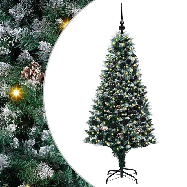 Kunstkerstboom Groen 150 Cm Pvc En Staal En Kunststof