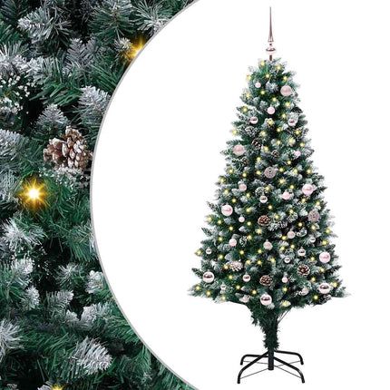 Kunstkerstboom Groen 150 Cm Pvc En Staal En Kunststof